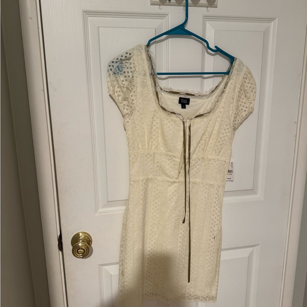 PacSun Cream Lace Mini Dress